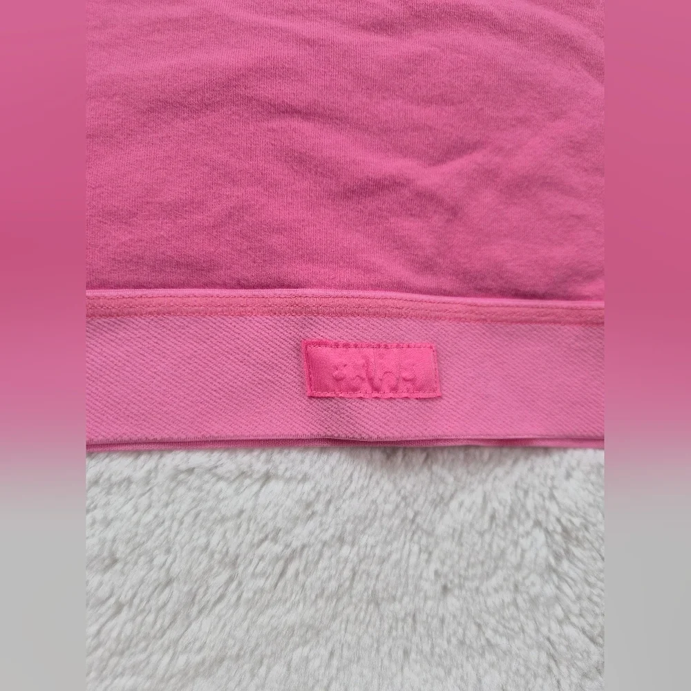 SKIMS Cotton Jersey Racerback Bra Sugar Pink Large Discontinued - Picture 2 of 4